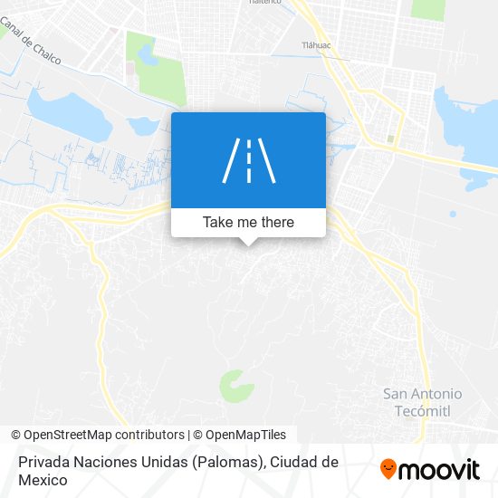 Mapa de Privada Naciones Unidas (Palomas)