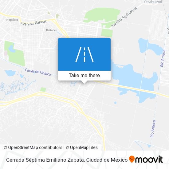 Mapa de Cerrada Séptima Emiliano Zapata