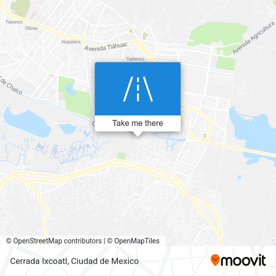 Cerrada Ixcoatl map