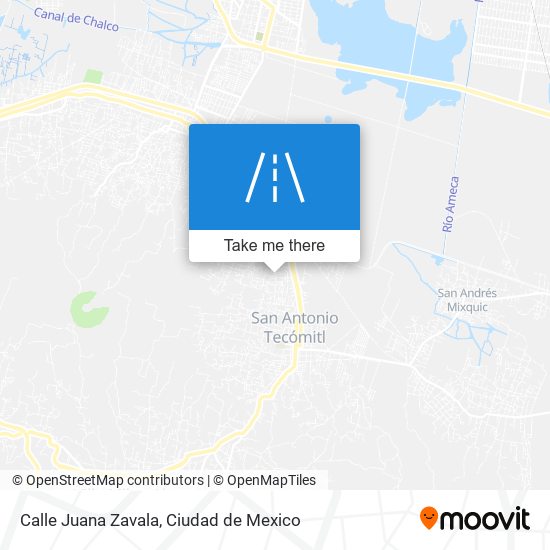 Calle Juana Zavala map