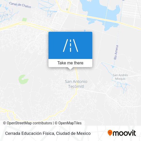 Cerrada Educación Física map