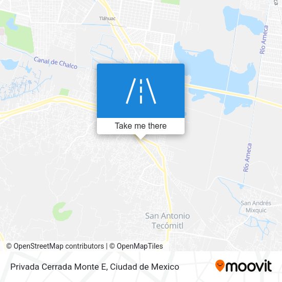 Privada Cerrada Monte E map