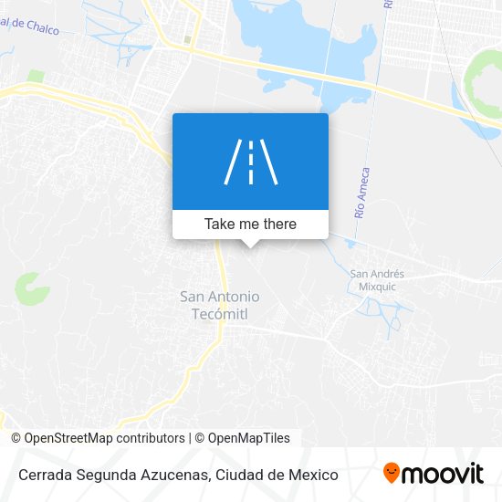 Cerrada Segunda Azucenas map