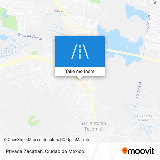 Mapa de Privada Zacatlán