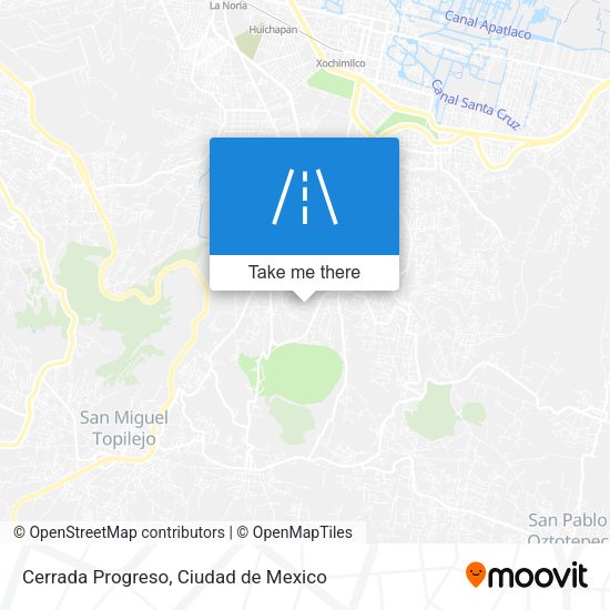 Cerrada Progreso map