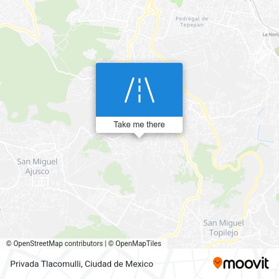 Privada Tlacomulli map
