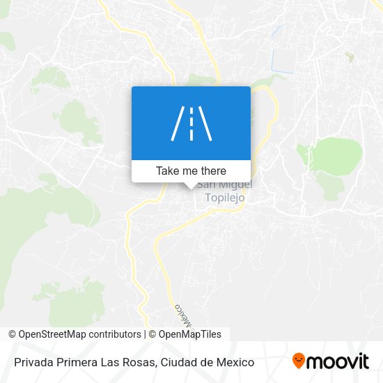 Mapa de Privada Primera Las Rosas