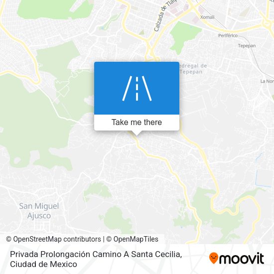 Mapa de Privada Prolongación Camino A Santa Cecilia