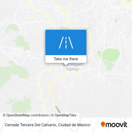 Cerrada Tercera Del Calvario map