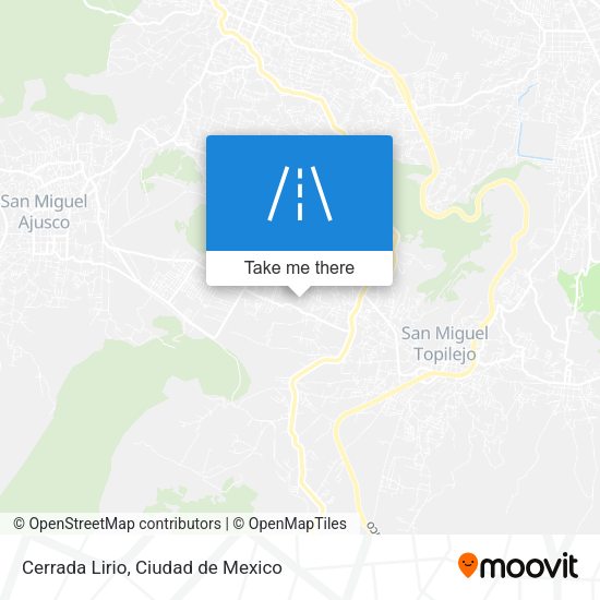 Mapa de Cerrada Lirio