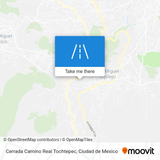 Cerrada Camino Real Tochtepec map