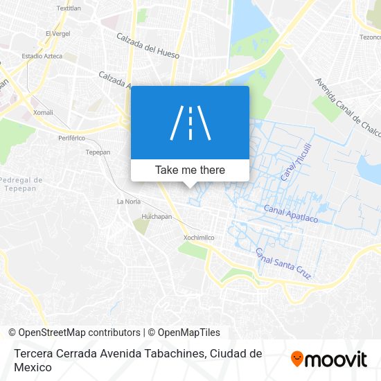 Tercera Cerrada Avenida Tabachines map