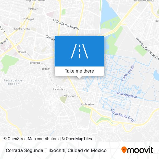 Mapa de Cerrada Segunda Tlilxóchitl