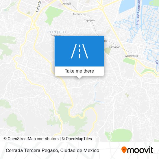Mapa de Cerrada Tercera Pegaso