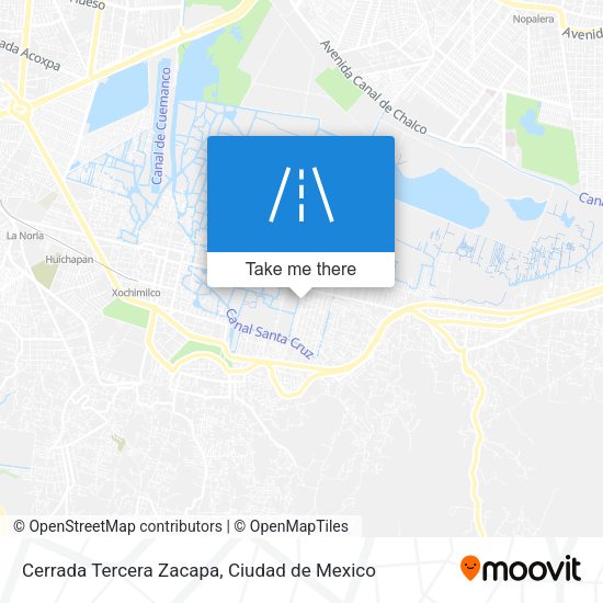 Cerrada Tercera Zacapa map