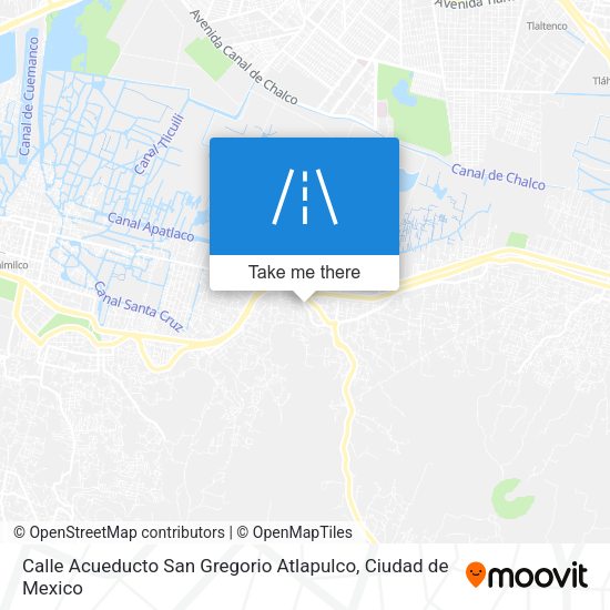 Calle Acueducto San Gregorio Atlapulco map