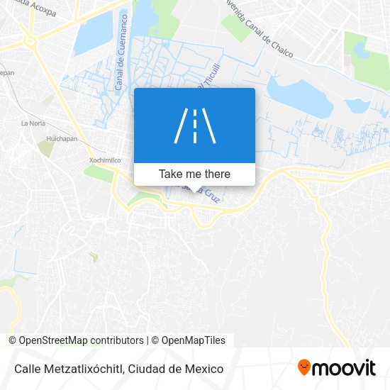 Calle Metzatlixóchitl map