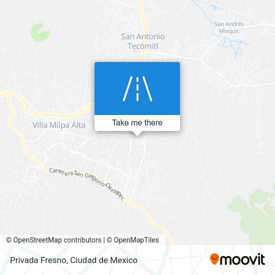 Privada Fresno map