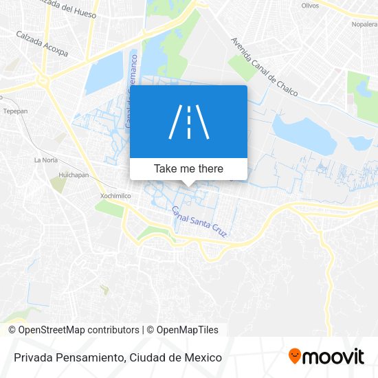 Privada Pensamiento map