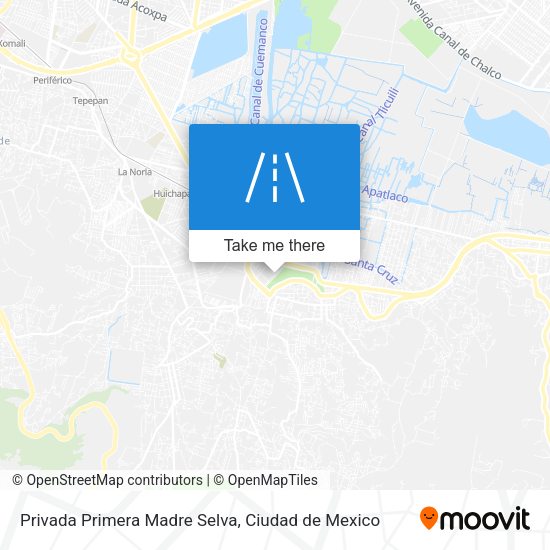 Privada Primera Madre Selva map