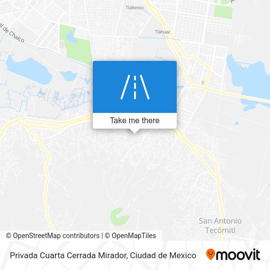 Privada Cuarta Cerrada Mirador map