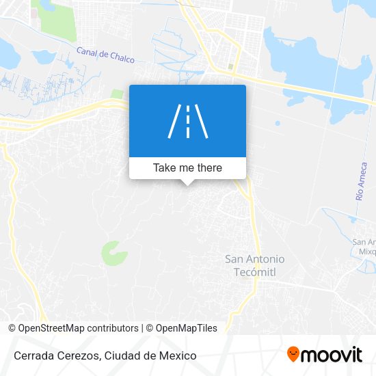 Cerrada Cerezos map