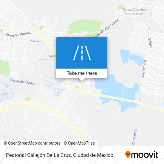 Peatonal Callejón De La Cruz map
