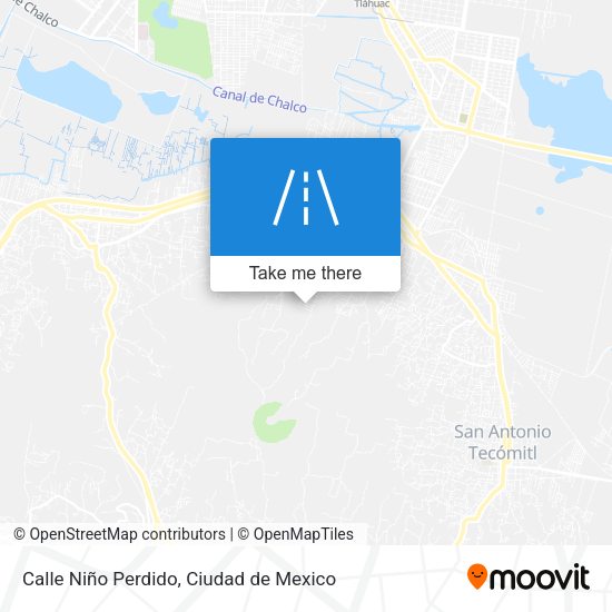 Mapa de Calle Niño Perdido