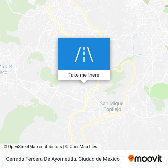 Cerrada Tercera De Ayometitla map