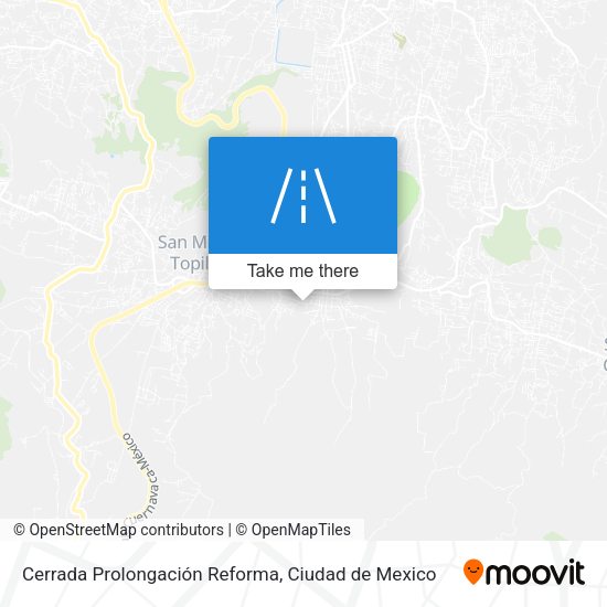 Mapa de Cerrada Prolongación Reforma