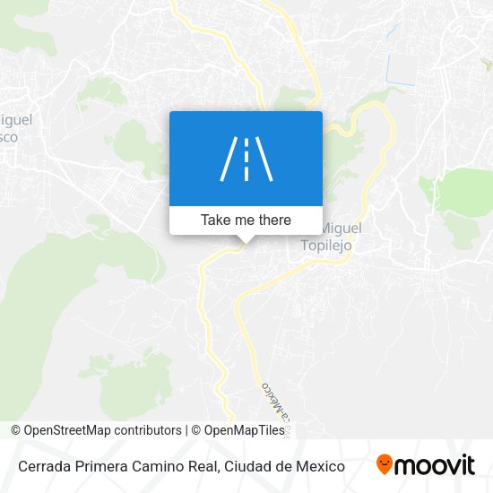 Cerrada Primera Camino Real map