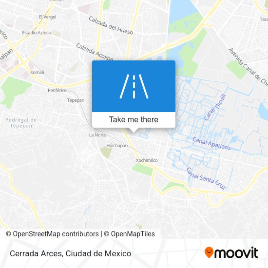 Cerrada Arces map