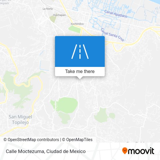 Calle Moctezuma map