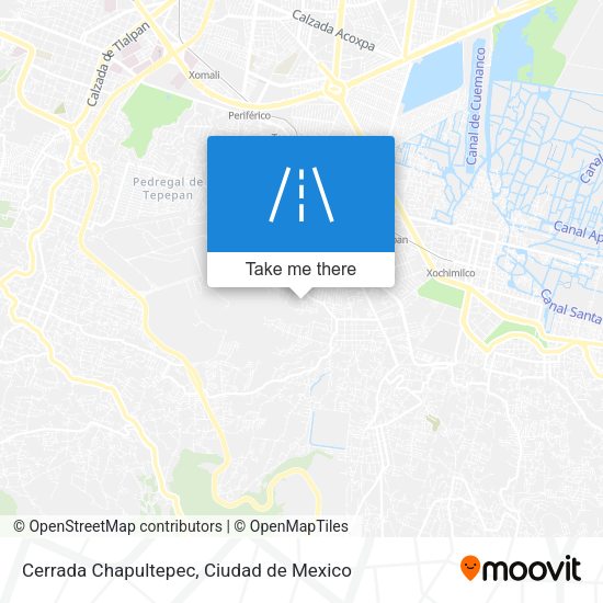 Cerrada Chapultepec map