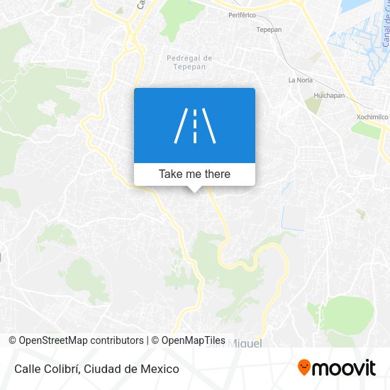 Calle Colibrí map