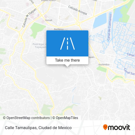 Calle Tamaulipas map