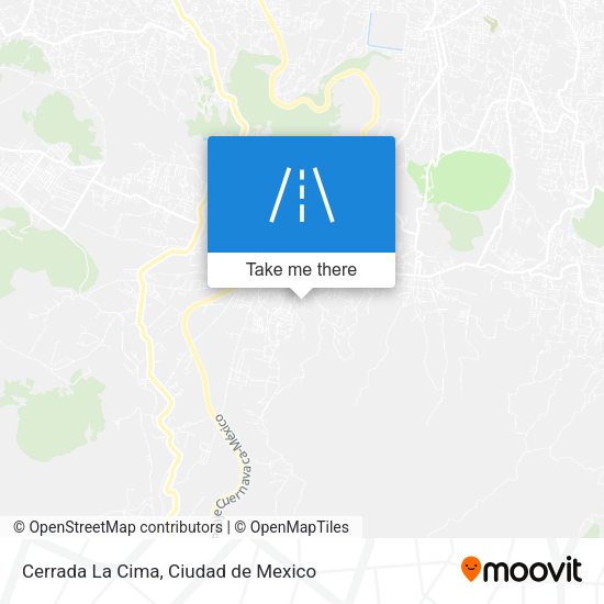 Cerrada La Cima map