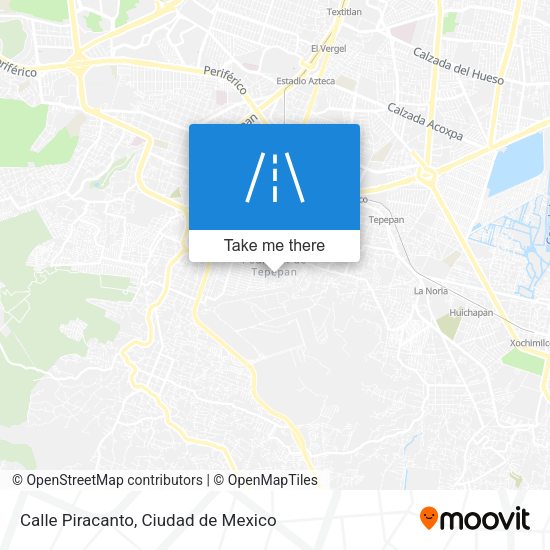 Calle Piracanto map