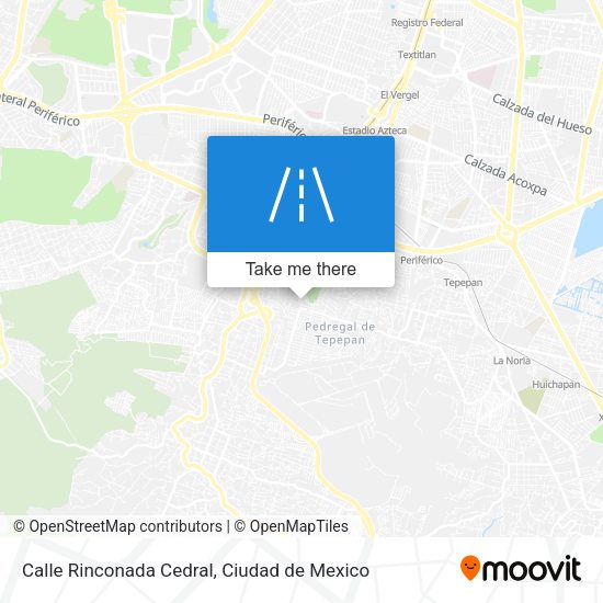 Calle Rinconada Cedral map
