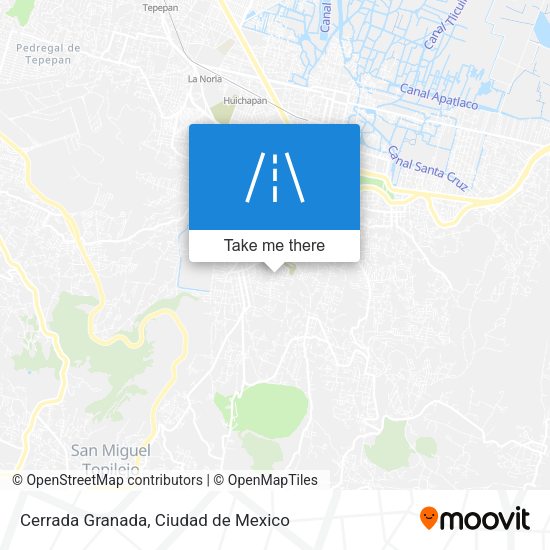 Mapa de Cerrada Granada