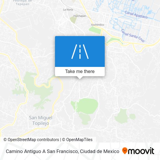 Mapa de Camino Antiguo A San Francisco