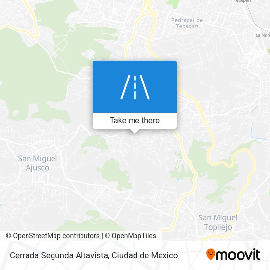 Mapa de Cerrada Segunda Altavista