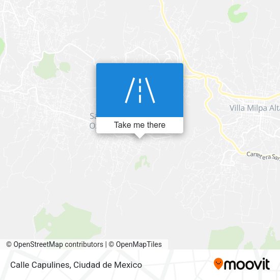 Calle Capulines map