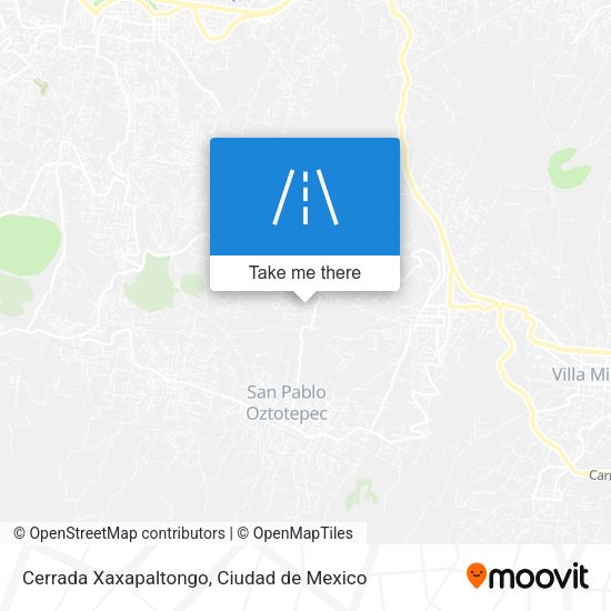 Mapa de Cerrada Xaxapaltongo