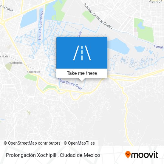 Mapa de Prolongación Xochipilli