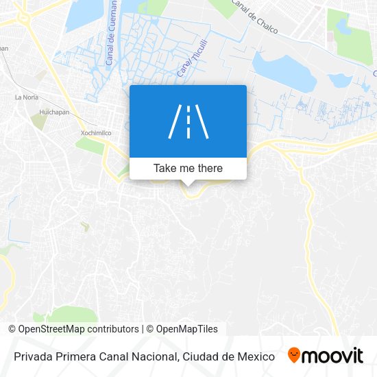 Privada Primera Canal Nacional map