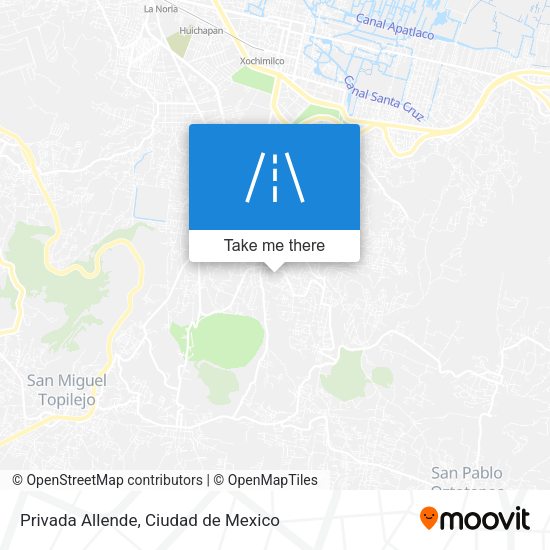 Mapa de Privada Allende