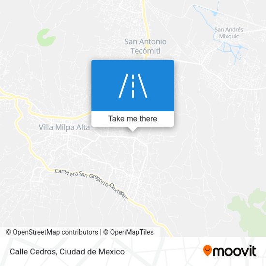 Mapa de Calle Cedros