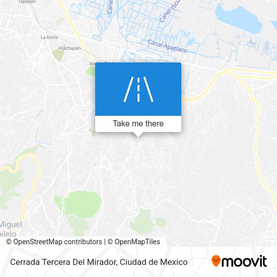 Cerrada Tercera Del Mirador map