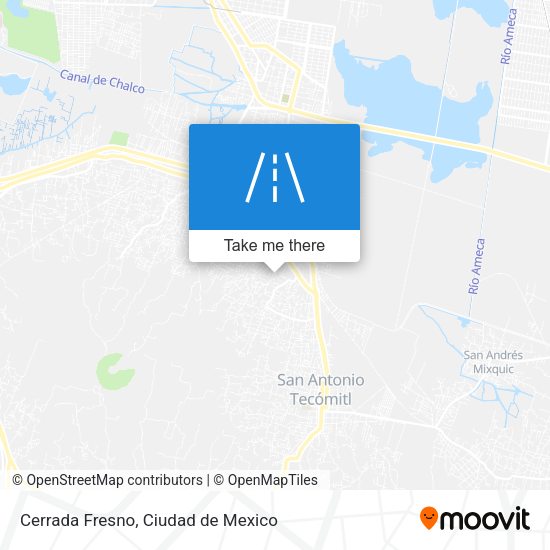Cerrada Fresno map
